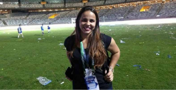 Isabelly Morais no Mineirão *Arquivo Pessoal
