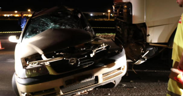 Veículo conduzido por Sebastião foi atingido pela carreta num trevo da BR-050 ** PRF 