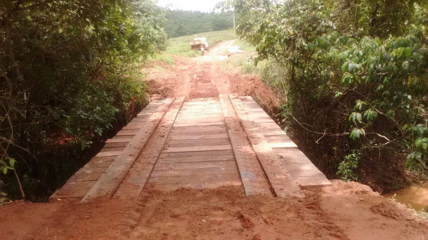 Reconstrução da Ponte da Bucaininha foi concluída essa semana