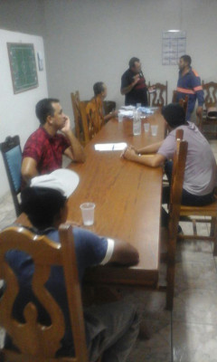 Dirigentes durante reunião da Segundona ** Divulgação 