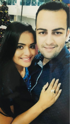 Ana Carolina Espindula, aniversariante do dia 23 com o namorado e aniversariante do dia 25, Daniel Lemos