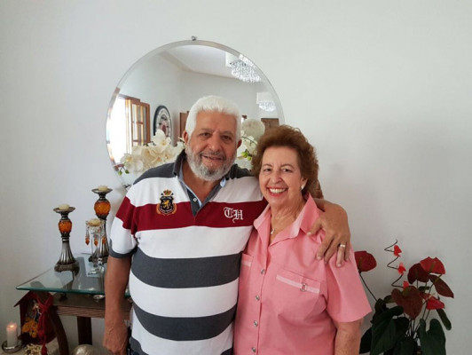 Celestino Fracon, aniversariou dia 26 de fevereiro. Na foto, com a esposa Ruth Fracon, aniversariante do dia 7 