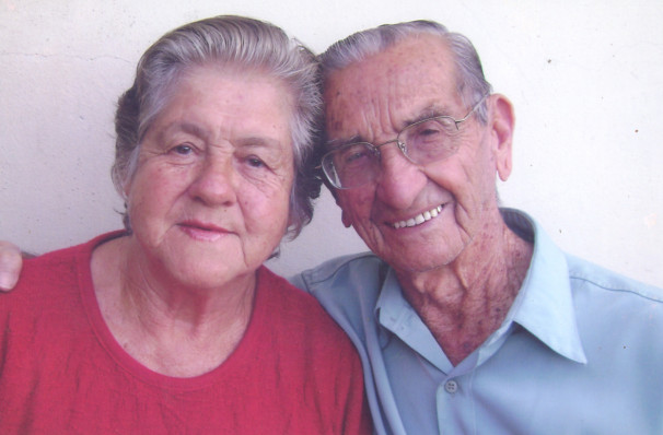 Jorge Coelho Ferreira, aniversariante do dia 18, ao lado da esposa Maria Abadia de Lima Ferreira 