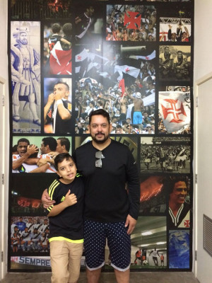 Sebastião Joaquim Vieira (Tiãozinho) e o filho Brayan Henrique Vieira, aniversariantes do dia 11 