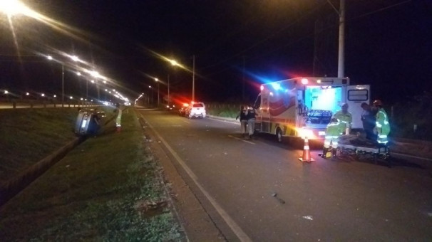 Acidente em rodovia de Araguari na quarta-feira à noite  ** Divulgação 