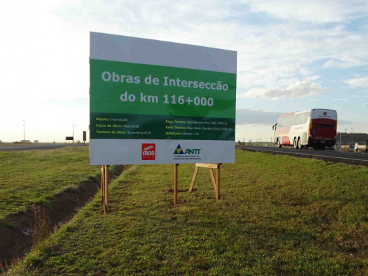 O prazo previsto para a execução da obra é de 8 meses ** MGO Rodovias 