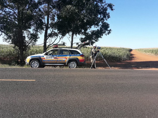 Diversos motoristas foram multados pela velocidade acima do permitido