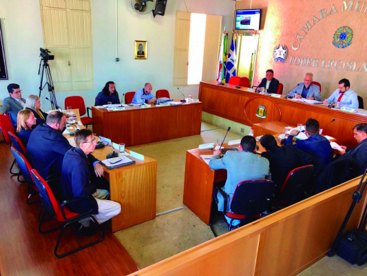 Vereadores se reuniram na manhã de ontem, dia 19