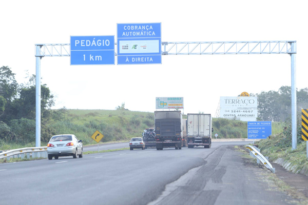 Praça de pedágio entre Araguari e Uberlândia é mais movimentada da BR-050 ** Divulgação 
