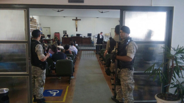 Salão do Júri teve momentos de tensão na última terça-feira ** Gazeta do Triângulo