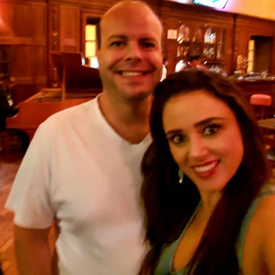 Luciano Mazão dia 6, ao lado da esposa Fabiane