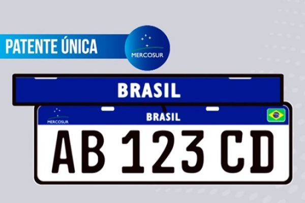 A produção das placas de identificação dos veículos brasileirosseguirá  o padrão dos países do Mercosul