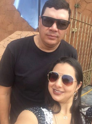 Gabriela de Assis aniversariante do 21 e seu esposo, Lucio Flávio Kiko Lanches