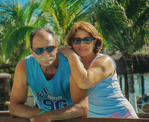 João Batista De Oliveira aniversariante do dia 10 com a esposa Maria Solange de Araújo Oliveira 