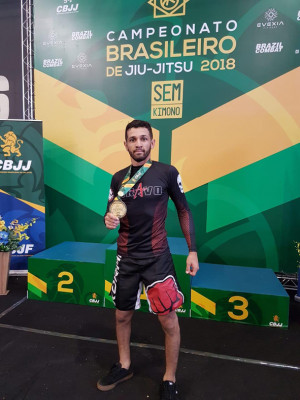 Araguarino chegou ao alto do pódio em mais uma competição nacional ** Divulgação 