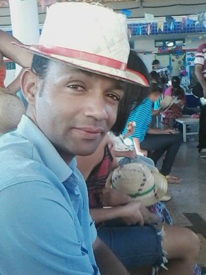 Trabalhador Fabiano César, vítima do brutal assassinato, em 2017 ** Arquivo 