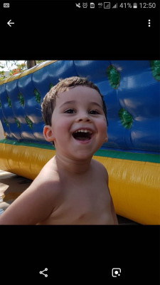 Felipe Cassiano dos Santos que completou seus 3 aninhos no último dia 26, filho de Alessandra Soares Cassiano e  Cristiano Tadeu dos Santos 