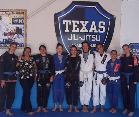 Erika e o sensei Evaldo