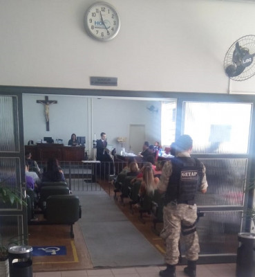 Sessão de terça-feira foi a última do Tribunal do Júri em 2018 ** Divulgação 