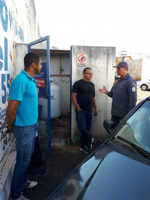  2ª Companhia de Bombeiros Militar visitou 30 estabelecimentos  **Divulgação  