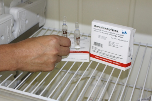 UPA recebeu algumas ampolas da Secretaria Regional de Saúde a fim de atender os acidentes que necessitarem do tratamento