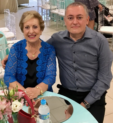 Euclésia Moura dos Santos, aniversariante de hoje, ao lado do filho, o Professor Walter Luiz dos Santos, aniversariante do dia 5