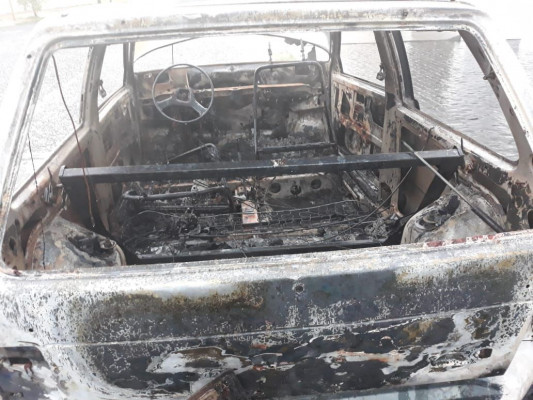 Veículo foi furtado e incendiado