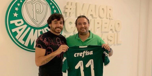 No Palmeiras, Ricardo Goulart vestirá a camisa 11 e deverá ser escalado mais próximo dos atacantes