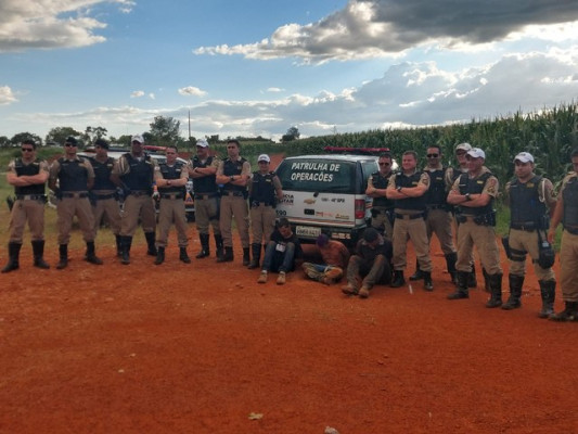 Ação contou com o apoio da polícia de várias cidades da região
