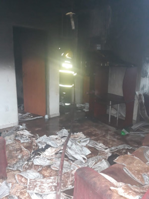 Não houve feridos, apenas danos materiais **Divulgação  