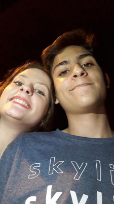 Mateus Eduardo Resende Marques, aniversariante de hoje ao lado de sua irmã Maria Eduarda