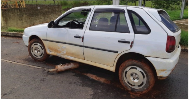 Saída de pista registrada na BR-050