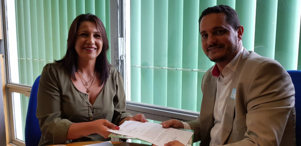 Angela Inacio - chefe de gabinete do secretário Especial da Cultura e Rafael Guedes,  presidente da Faec