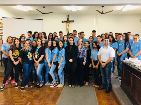 Durante a atividade, elas discorreram sobre funcionamento do poder Judiciário, responsável por interpretar as leis