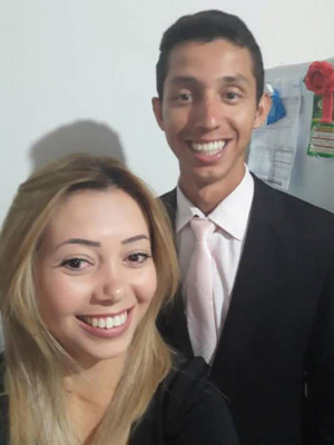 Matheus Rebrin aniversariou no último dia 13 na foto com sua Irmã Bruna Rebrin 