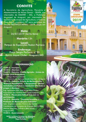 Frutifica Minas tem como objetivo a melhoria na quantidade e qualidade das frutas produzidas no Estado 