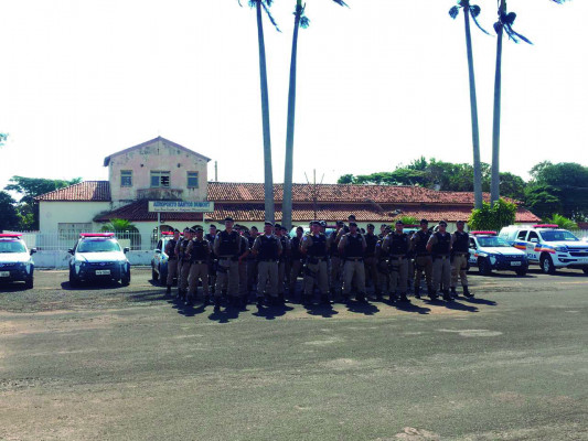 Operação ‘Fecha Batalhão’ contou com o apoio de uma aeronave na segunda fase de ações da PM 