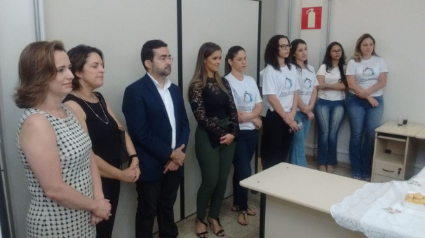 Autoridades durante abertura do evento, na manhã de ontem ** Gazeta do Triângulo