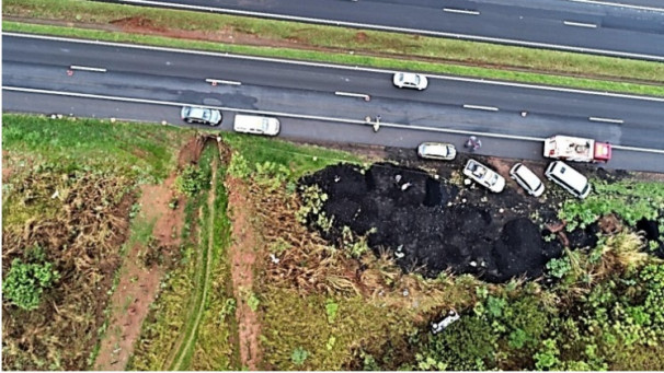 Trágico acidente ocorreu em outubro de 2018, na BR-050, em Araguari ** Arquivo 
