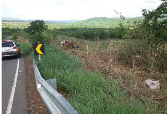 Acidente ocorreu numa serra em Uruana de Minas ** Divulgação 