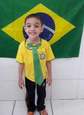 João Lucas de Oliveira, aniversariante de hoje, filho de Dayane Cristina