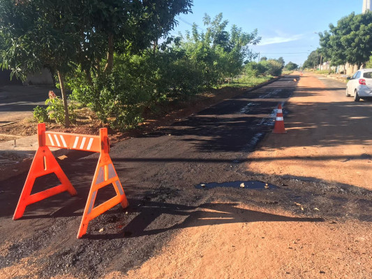 Distrito de Amanhece também é contemplado por ações da secretaria de Obras