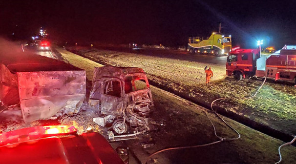 Acidente foi registrado no início da madrugada de ontem 