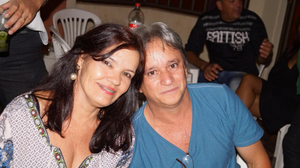 Marlene Gomes de Miranda Carvalho, dia 20, ao lado do marido Marquinhos