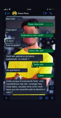 Bandidos se passaram pelo publicitário Flávio Pires para tentar aplicar o golpe