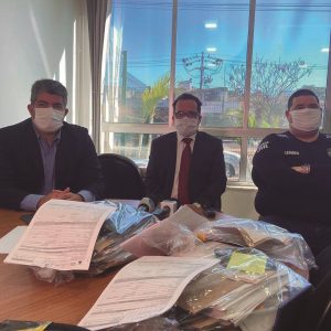 Os promotores André Luis Alves de Melo, Daniel Marotta Martinez, de Uberlândia, e o delegado da Polícia Civil Rodrigo Fiorino, além da PM, estiveram à frente da operação