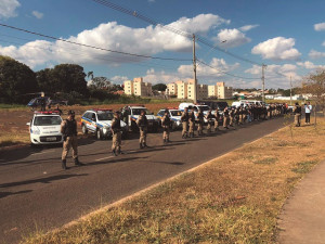 À frente da PM de Araguari, major Célio liderou ações e operações para reforçar a segurança da cidade.  