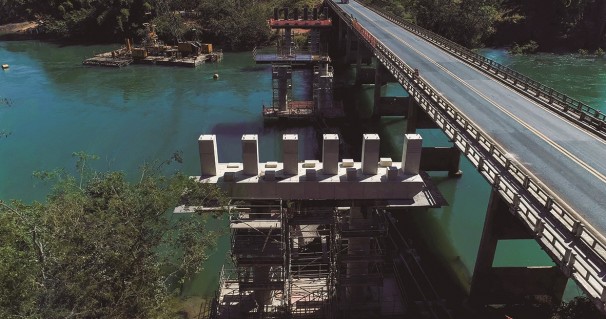 Construção da ponte se encontra na primeira fase