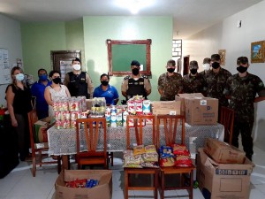A PM e parceiros concluíram a campanha Solidária Mão Amiga que foi realizada devido às dificuldades enfrentadas pelas entidades de Araguari 