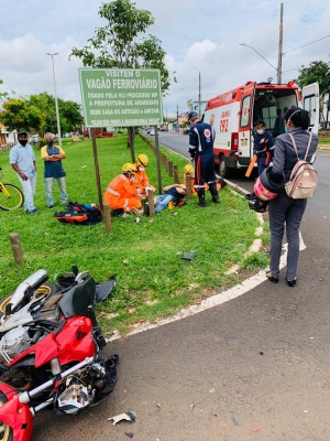 Acidente registrado na manhã do último sábado, na avenida Mato Grosso